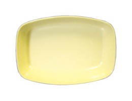 Melamine Serving Platter 10" x 7 1/2" x 2" Yellow