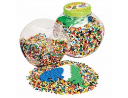 15K Beads and Pegboards in Tub - Green