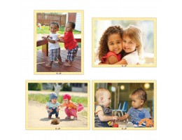 Friends Forever Wooden 4-Puzzle Set