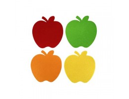 Large Acrylic Felt Apple Shapes 20pc