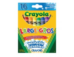 Large Washable Crayons 16CT