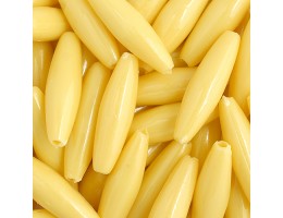 Spaghetti 19x6mm Opaque Yellow
