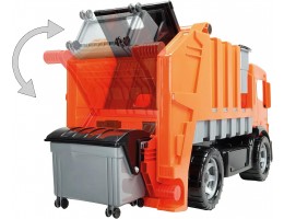 Giant Orange Garbage Truck