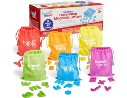 Rainbow Lowercase Magnetic Letters