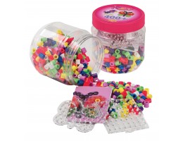 Maxi 400 Beads and Pegboards in tub - Pink