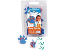 Giant Stampers, Paw Prints, 6/pkg