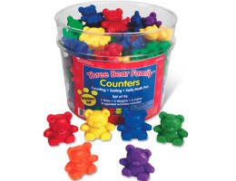 Three Bear Family Counters: Rainbow Set