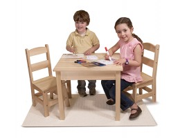 Wooden Table and Chair 3 piece set
