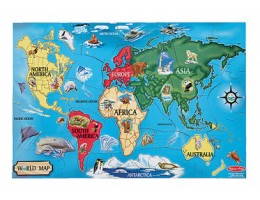 World Map Floor Puzzle (33 pc)