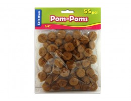 Pom Pom Brown 3/4" (55p)