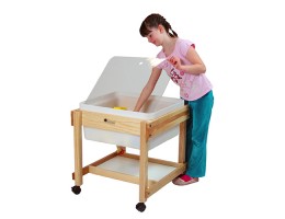 Small Hardwood Water Table with Lid
