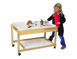  Large Hardwood Water Table with Lid