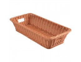 Low Rectangular Plastic Woven Baskets