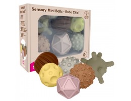 Sensory Mini Balls, 6 Pcs, Boho Chic