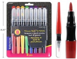 Brush Tip Markers (8pc)
