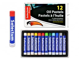 Premium Oil Pastels 12 Assorted Colours