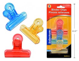 Bright Colour Plastic Binder Clips 6pcs