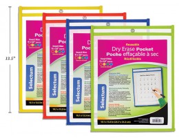 Reusable Dry Erase Pockets (Set of 12)