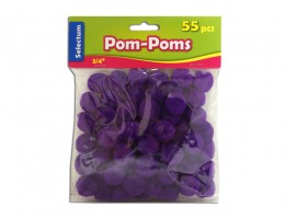Pom Pom Purple 3/4" (55p)
