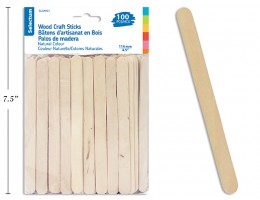 Wood Craft Sticks (100pc)