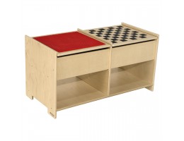 Build-N-Play Table with Checkerboard