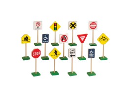 7″ Block Play Traffic Signs