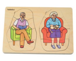 Layer Puzzle Grandma & Grandpa