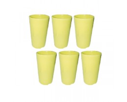 Melamine Tumbler Cup Adult Size 8OZ Yellow