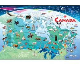 Map of Canada Floor Puzzle (36 PC)
