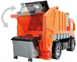Giant Orange Garbage Truck