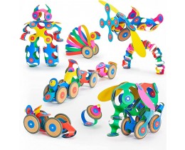 Clixo Magnetic Building Wheel Creator Pack (72pc)