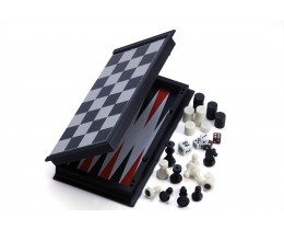 3-in-1 Backgammon/chess/Checkers