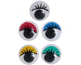Googly Eyes Paste-on 10mm Multi Color Eye Lids
