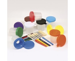 No Spill Paint Cup & Brush Set