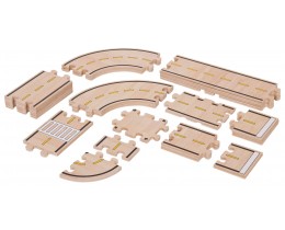 Double Sided Roadway System: 42 Pc Set