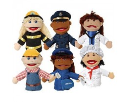 Multi-Ethnic Career Puppets