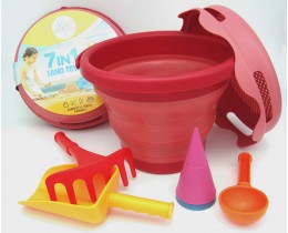 7-In-1 Sand Toys Set (Red)