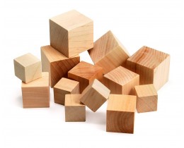 Wood Blocks - Assorted Sizes - 48 Pcs.