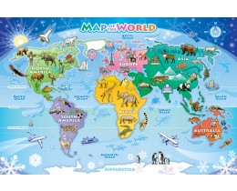 Map of the World Floor Puzzle (48 PC)