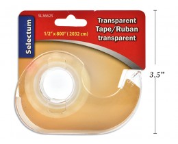 Tape with Dispenser Crystal Clear Pack of 6